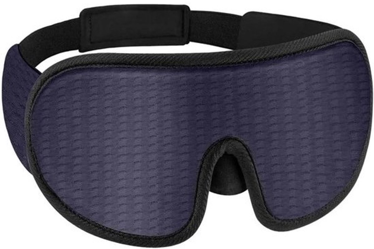 3D Slaapmasker - Oogmasker voor Slaap - Reizen en Ontspannen - Drukverlichtende Oogcontouren - 3 stuks - Blauw