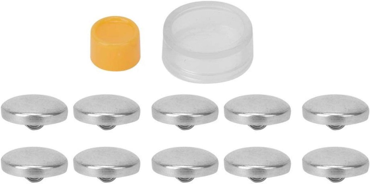 Ronde knop Basis Cover Knoppen Kit Doek Tas Cover Knoppen Kit Ronde knop Zelfbedekkende knoppen met platte rug DIY handgemaakte ambachten(20 MM)