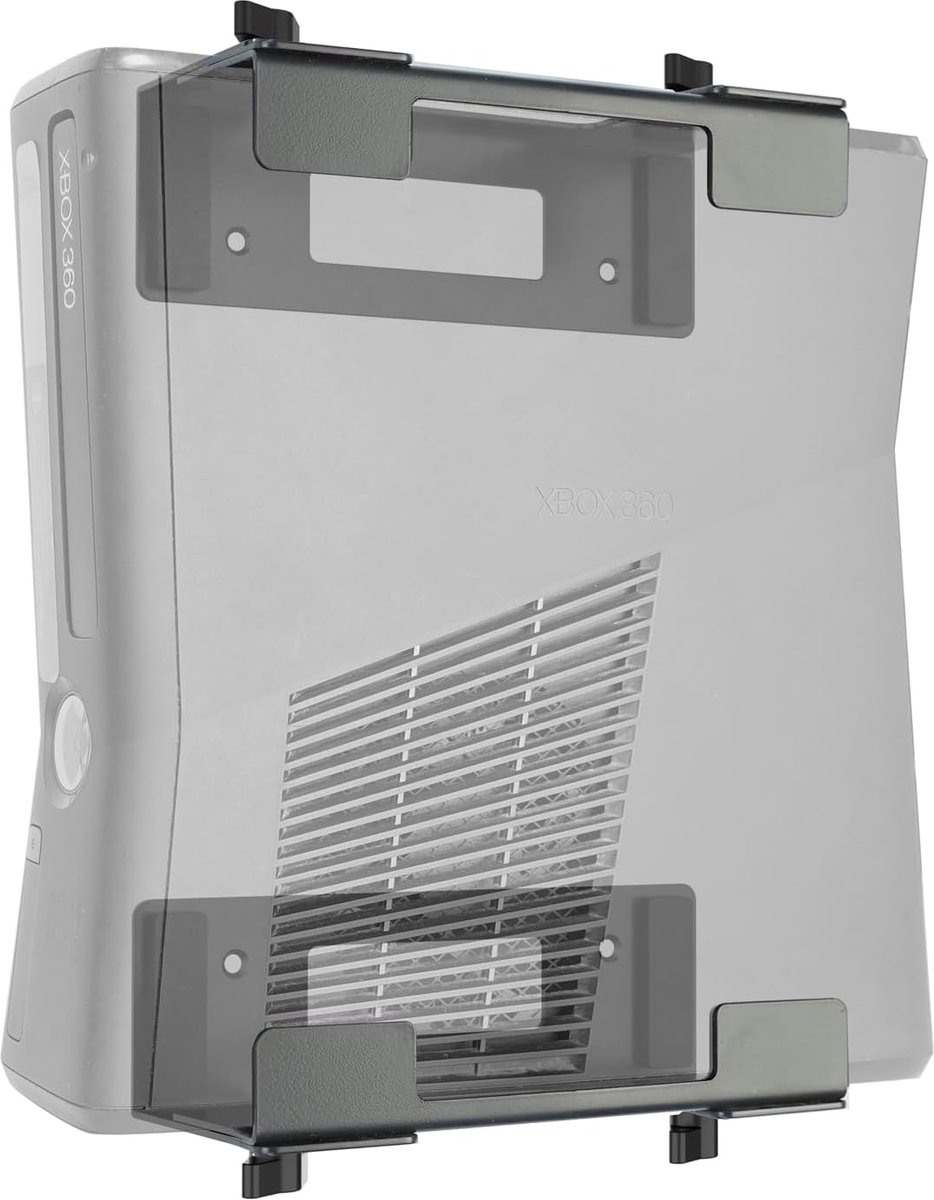 Verstelbare wand- en onderbureaumontagebeugel voor gameconsoles (Xbox 360, EEN, PS5, PS4, PS3, dvd-spelers, kabeldoos, pc en meer, montagesjabloon omvatten
