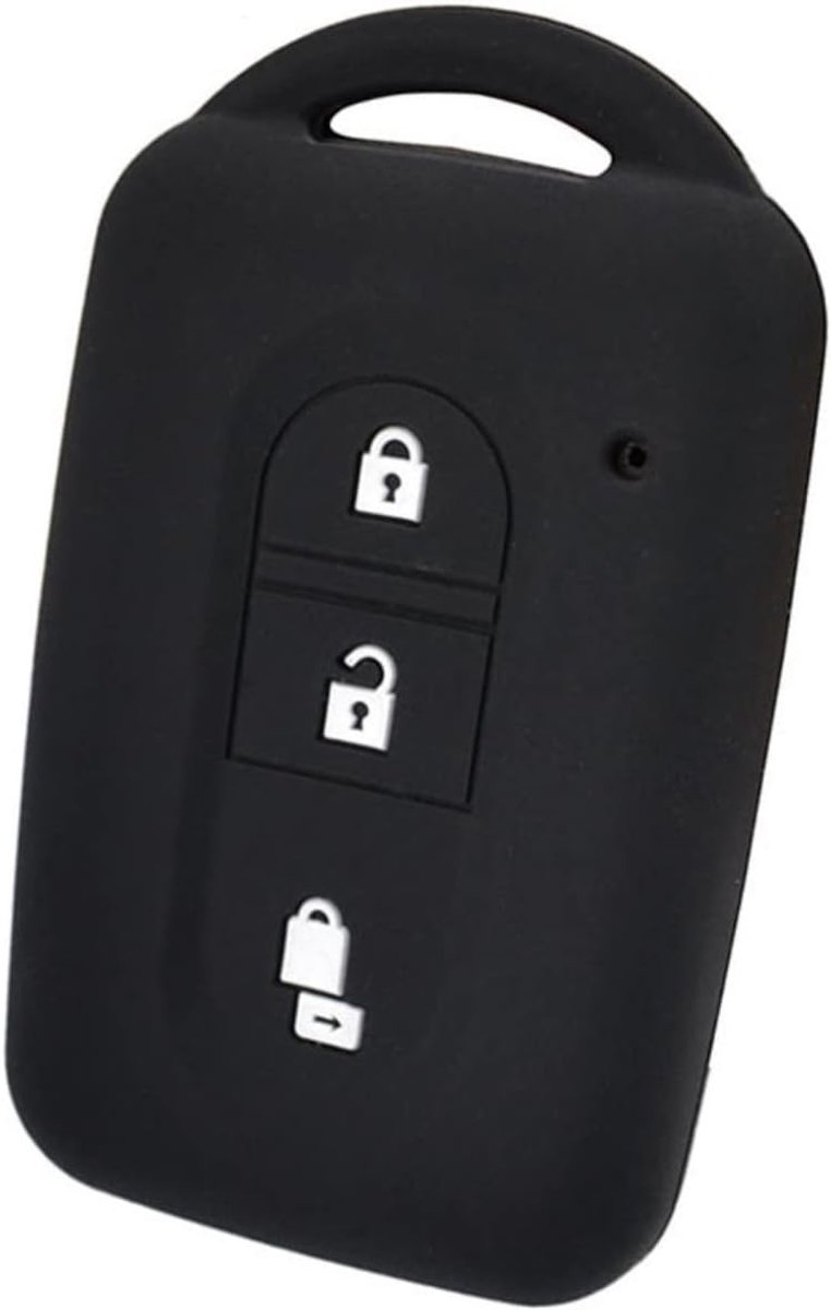 Autosleutelhoes geschikt voor Nissan Qashqai Micra Juke X-Trail Navara Note Tiida Pathfinder houder sleutelhoes accessoires (zwart)