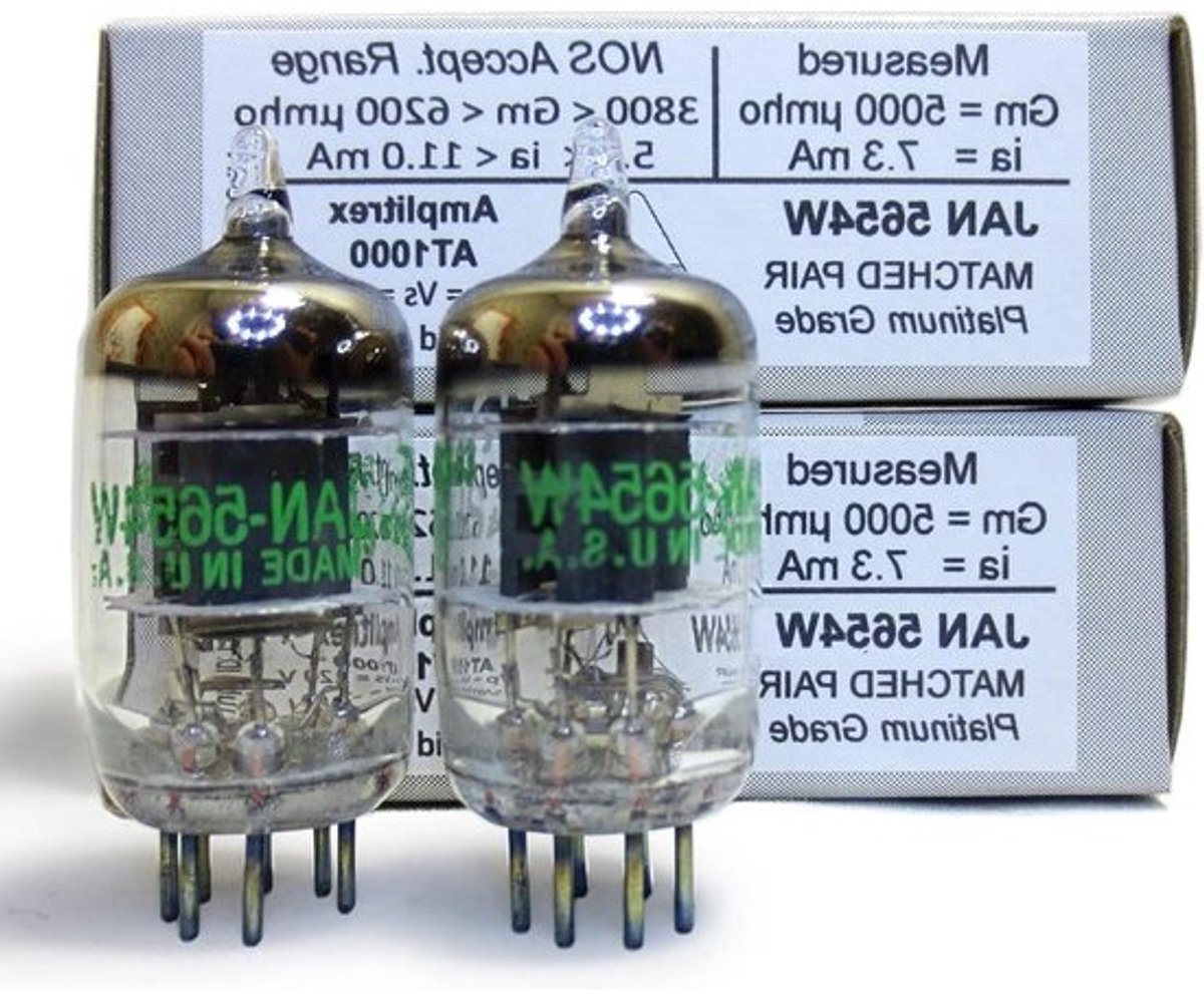Vacuüm buizen - Audio buizen - Audio versterking - Laag geluidsniveau - 2 stuks - Zilver
