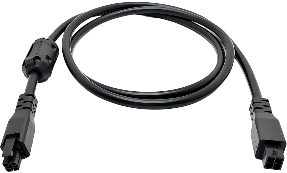 Lite 4-pins verlengkabel met magnetische ring voor het verminderen van elektromagnetische storingen, 1 m 22 AWG koperen kern, verlengkabel voor Bambu Lab A1/A1mini 3D-printer