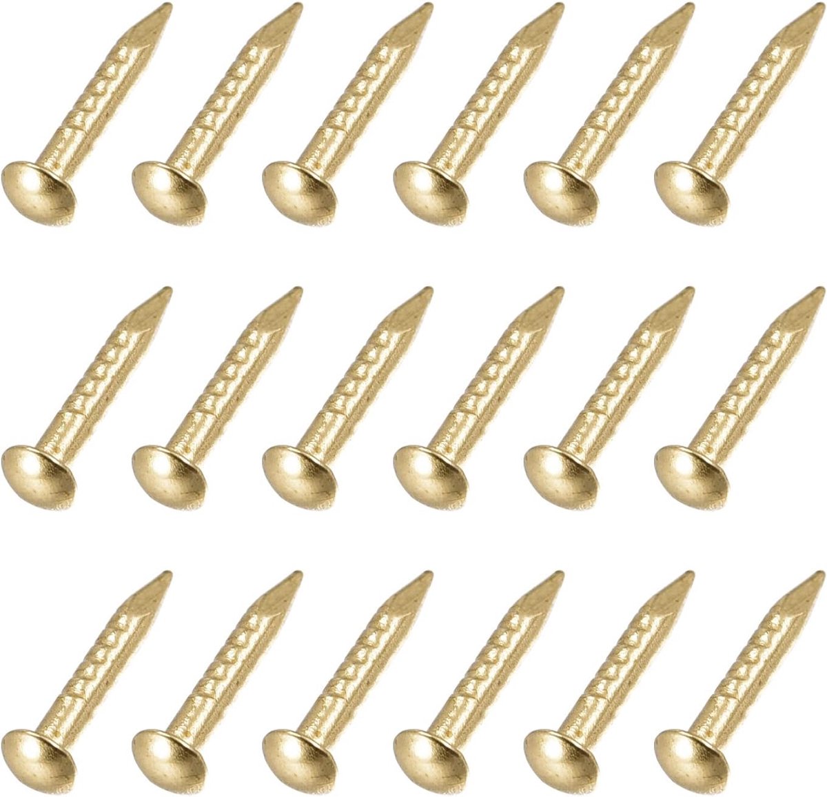 Dailygoods - Kleine Messing Spijkers 1,5 x 10 mm voor Houtbewerking en Huishouden