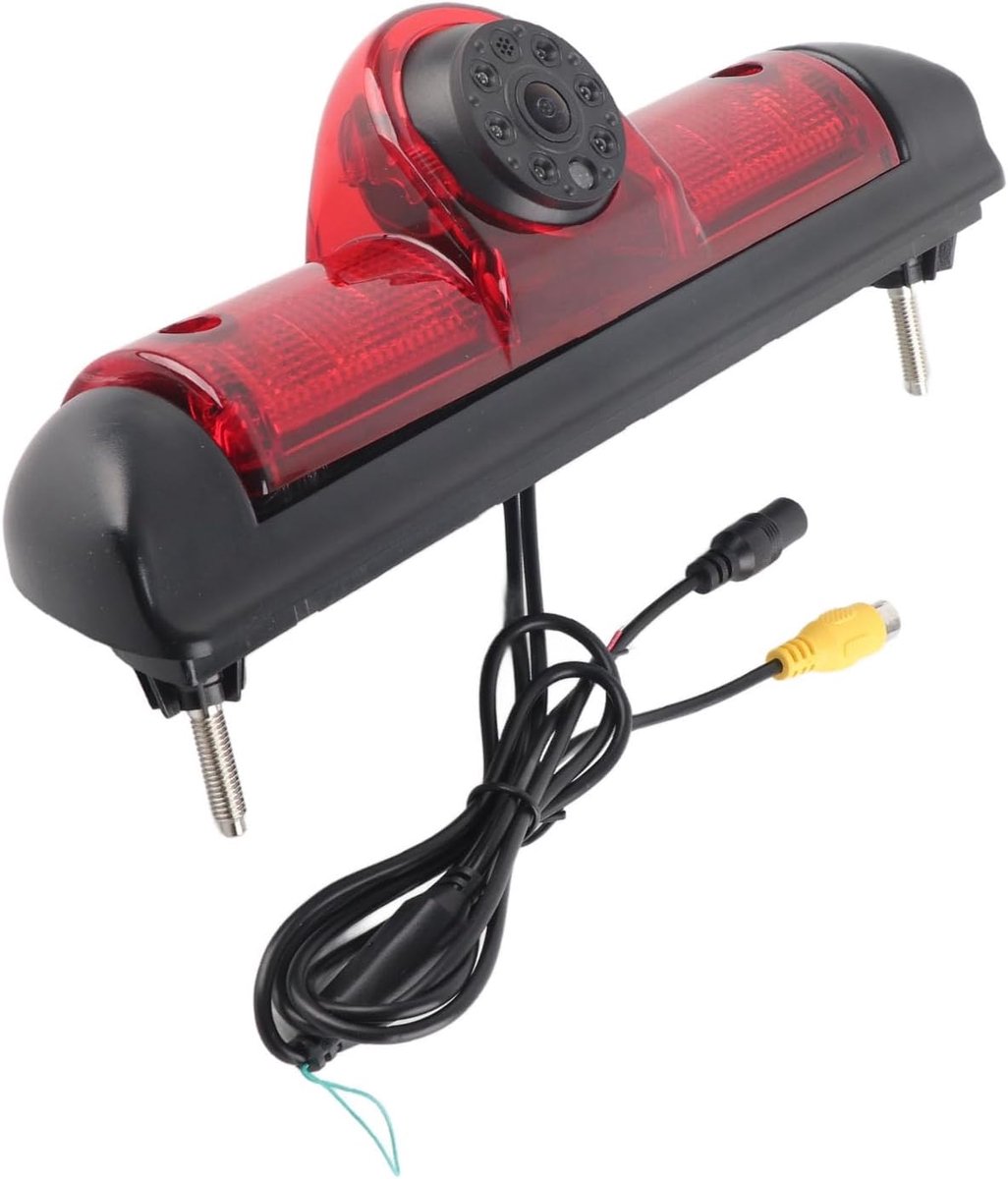 Dailygoods- Achteruitrijcamera HD 170 Graden - LED Nachtzicht - Remlicht Gemonteerd - Eenvoudige Installatie - Vervanging voor Boxer/Ducato/Jumper - C