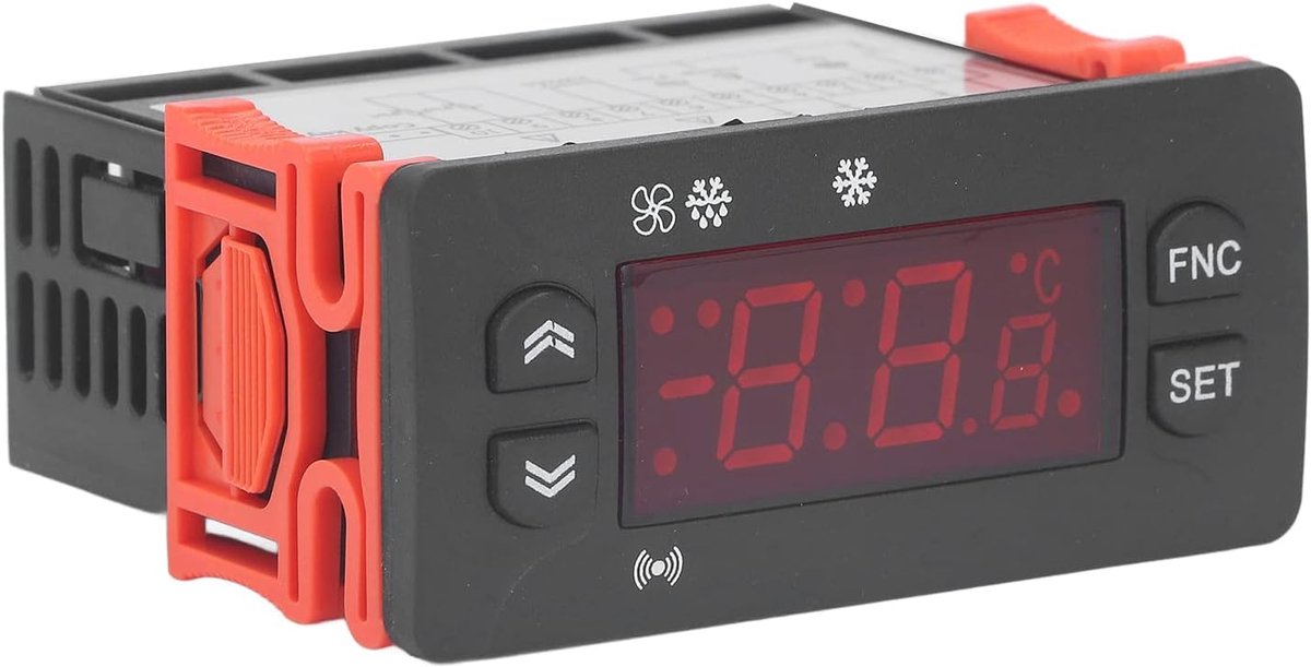 Dailygoods- Temperatuurcontroller Premium Regeling - Thermometer - Temperatuurmeter Binnen - Thermostaat voor Koelkast - Temperatuurcorrectie - Sensor