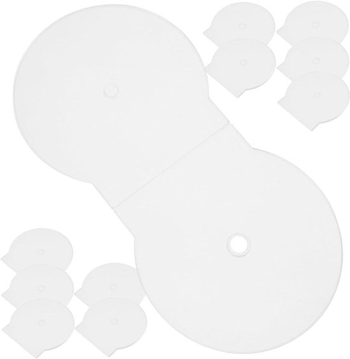 Cd Dvd Hoesjes - Opbergdozen Transparant - Disc Organisatie - Sterk PP Materiaal - 20 stuks - Transparant