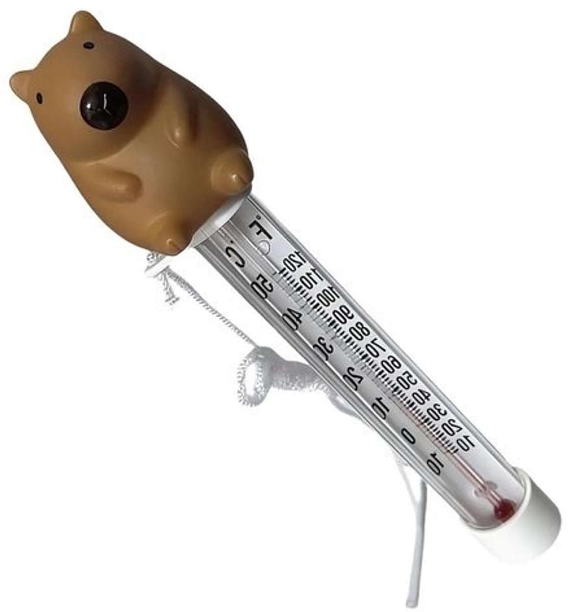 Drijvende Zwembadthermometer - Water Temperatuurmeter - Waterkwaliteit Meten - Capybara Design - 22 cm Lengte - Meerdere Kleuren