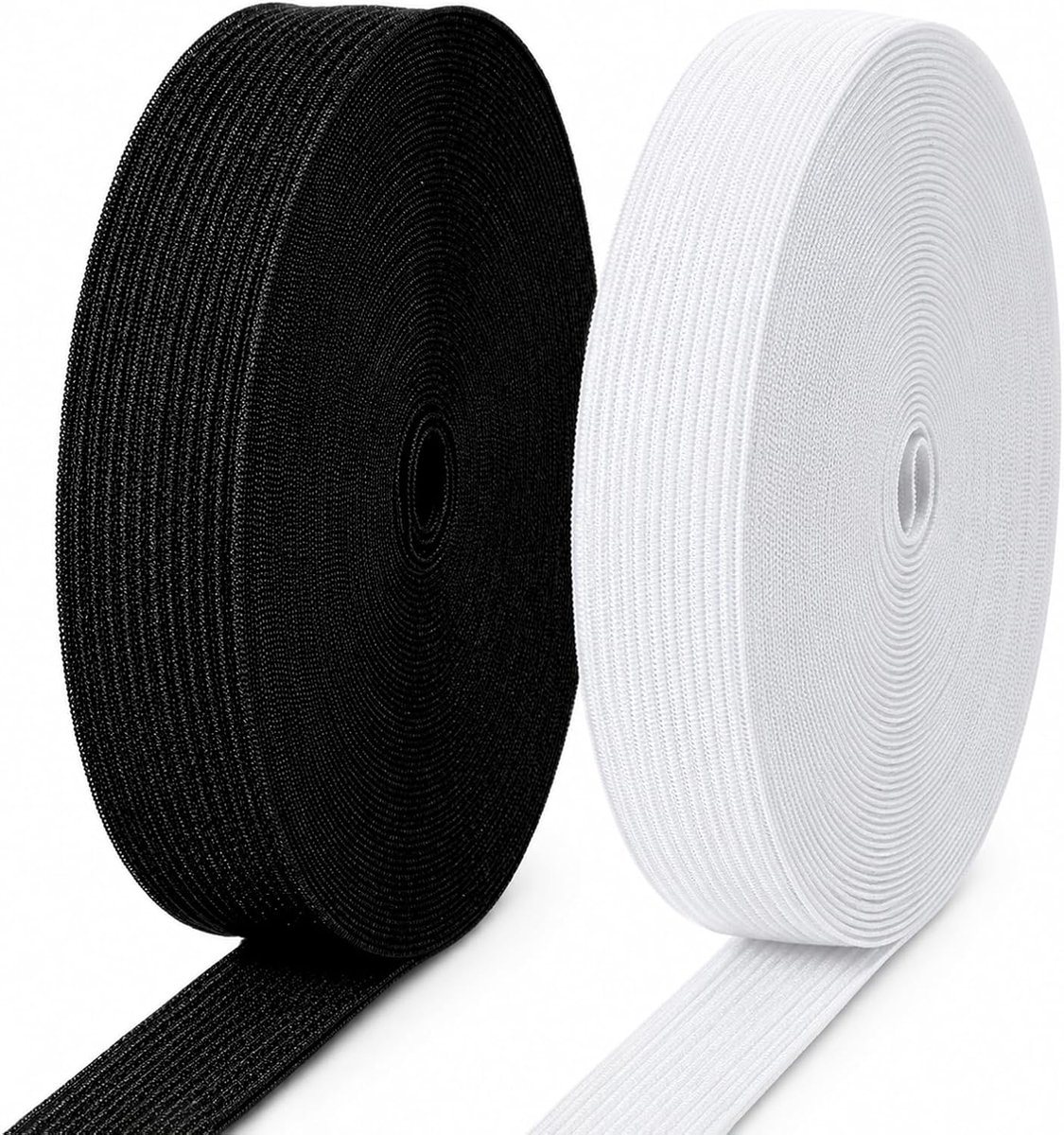Elastische band breed naaien, 2 stuks 20 mm x 10 meter