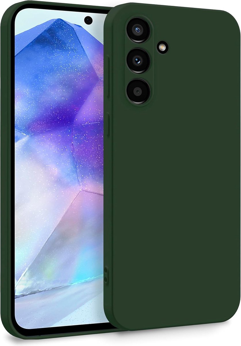 Hoesje Geschikt voor Samsung Galaxy S26 FE - Groen - Casemania Liquid Siliconen Back Cover met Camera Bescherming