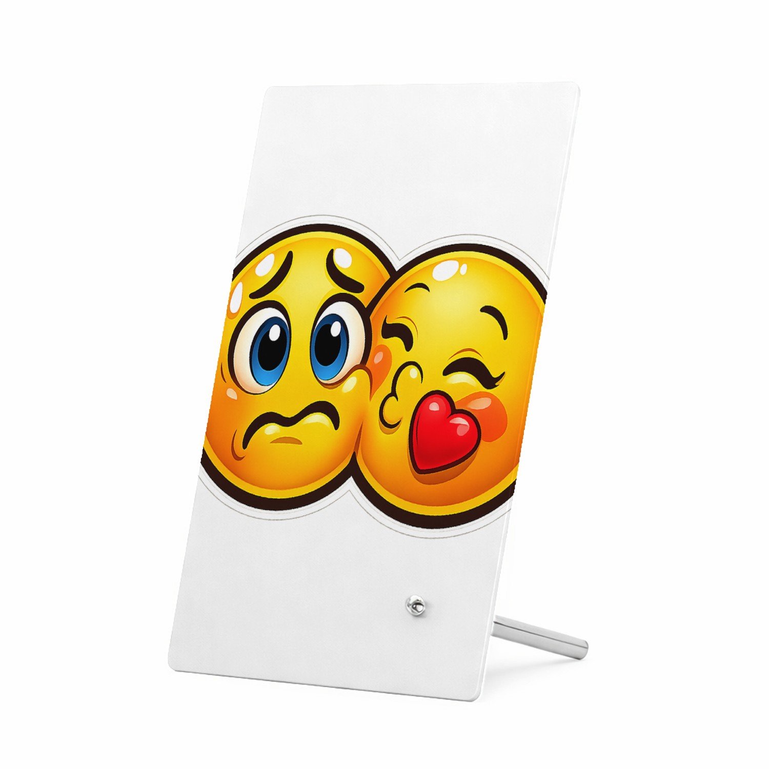 Mr Cadeautjes Glasframe 11 x 16 - design Een vergelijkbare humoristische contrastopbouw met twee tege | cadeau Wit