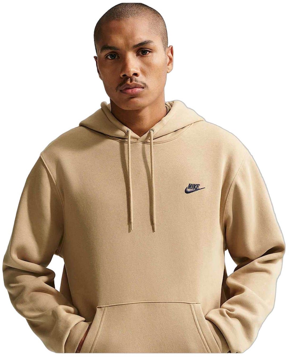 Nike M Nk Club Bb Po Hoodie FN3859-298 Sweater heren XL Beige