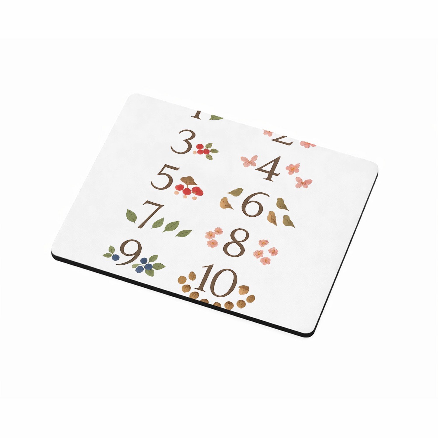 Mr Cadeautjes MDF magnetische fotolijst 9 x 7 - design Een rustige telposter voor de natuur, met seizoenselementen | cadeau Wit