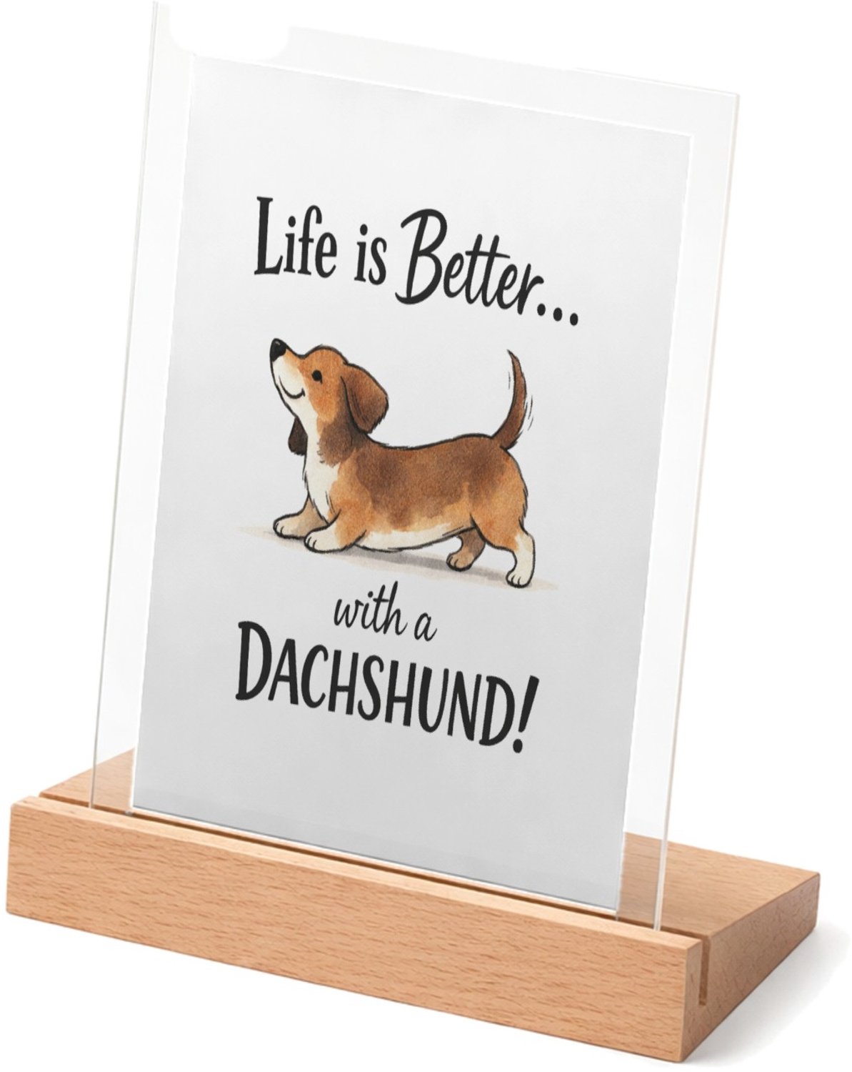 Mr Cadeautjes Glasframe met vaste tekst - design Een grappige, trotse quote over een specifiek hobbydier of d | cadeau Wit
