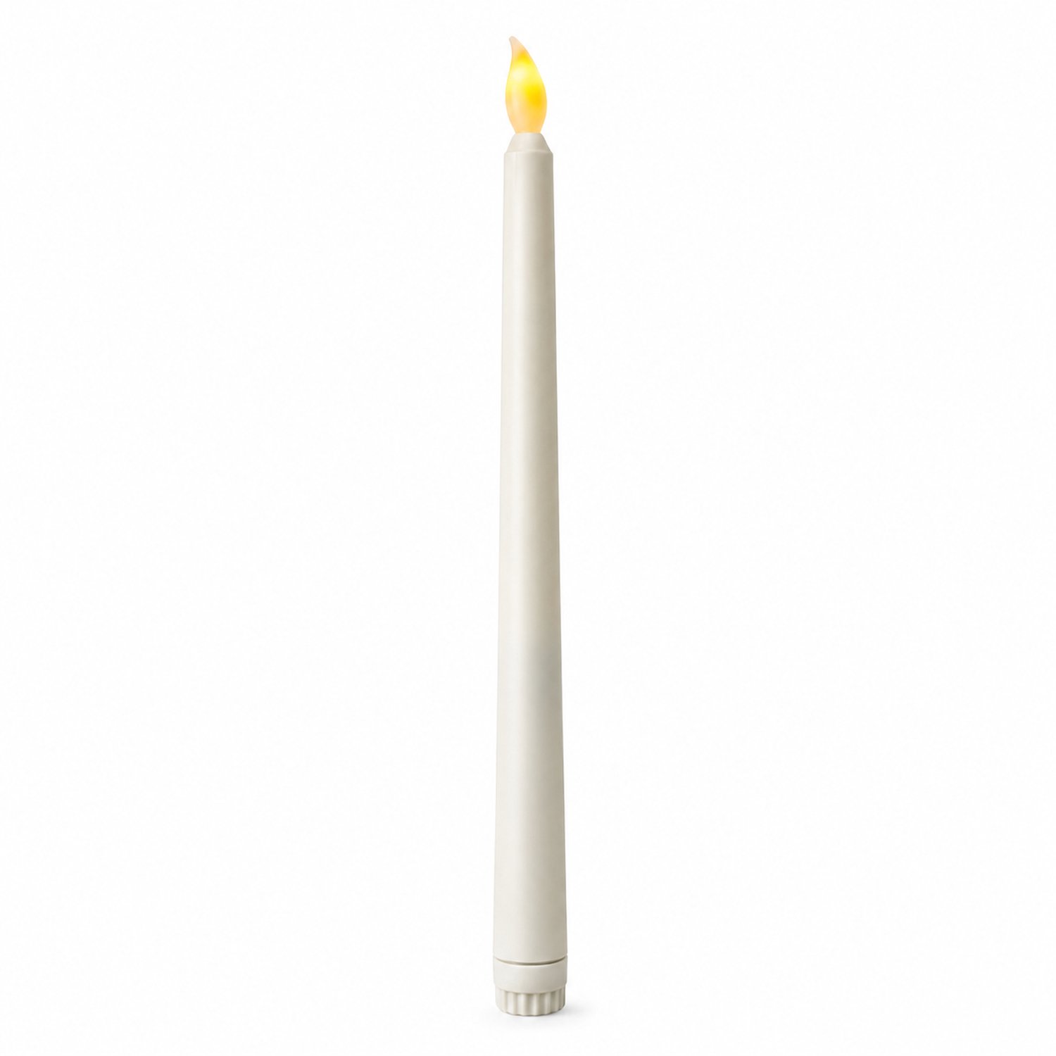 SWGOTA led kaarsen - 1 stuk, gladde witte kunststof dinerkaars, 25 cm hoog, voor bruiloften en tafeldecoratie
