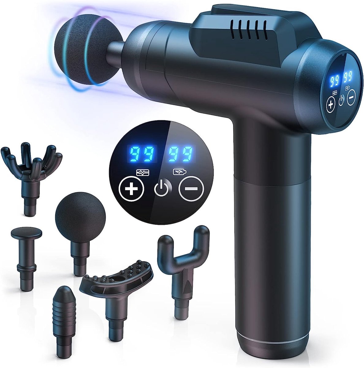 Fascia Gun - Krachtige en Stille Massagegun voor diepe spierontspanning - ABS Draadloze Percussie Massage Gun