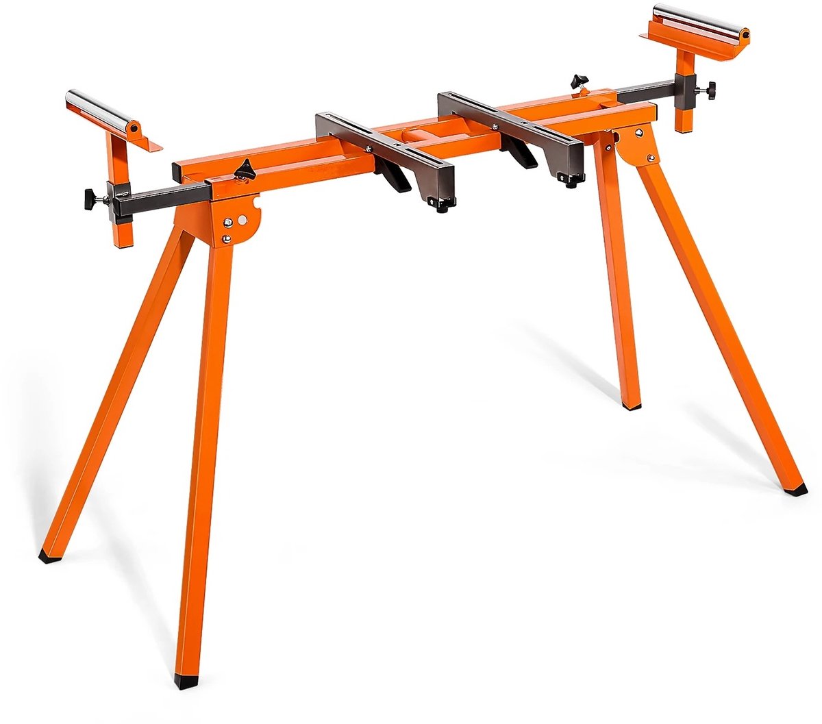 Novari - Afkortzaag onderstel - Zaag - Zaagtafel - Werkbank - Statief - Inklapbaar - Belastbaarheid 150kg - Uitschuifbaar 198cm