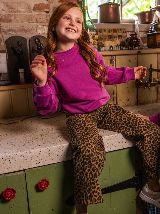 LOOXS Little Meisjes broek - Maat 116 in de kleur beige van 68% COTTON 32% POLYESTER - 2632-7645-442