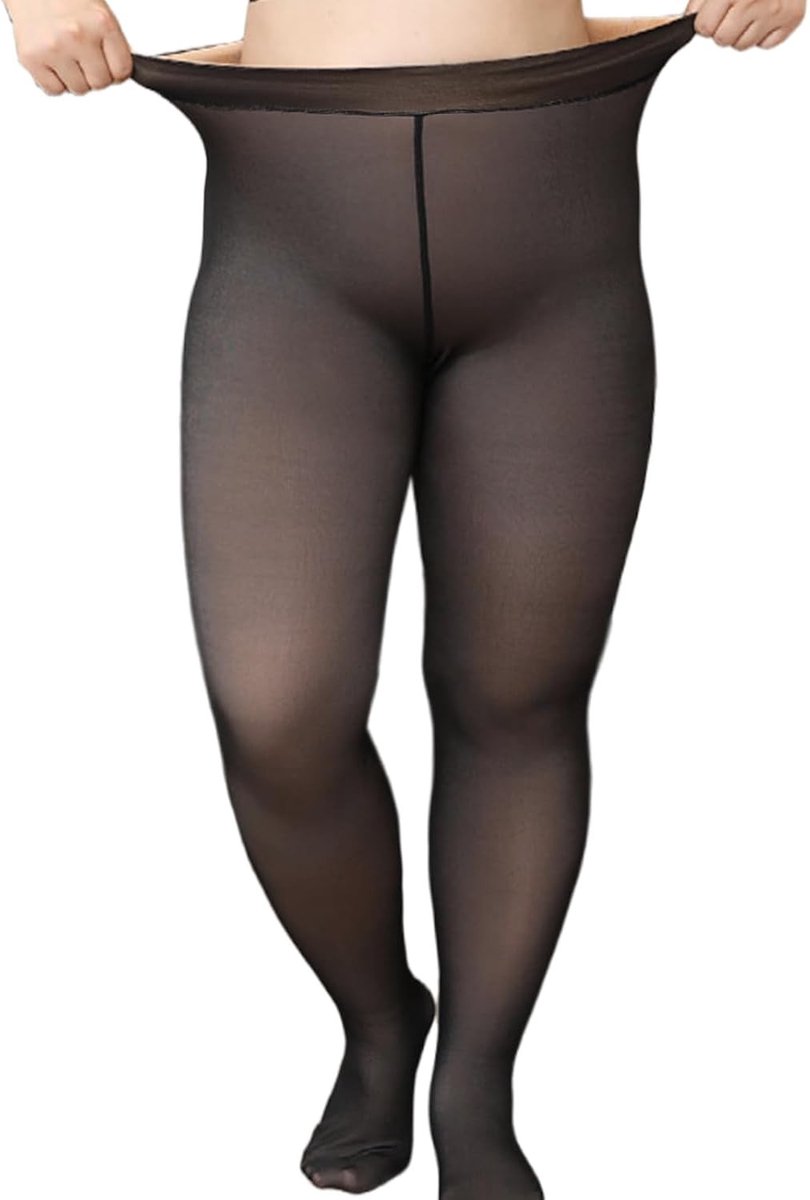 Dikke warme thermoleggings voor dames, fleece gevoerd, hoge taille, elastisch en perfect voor de winter