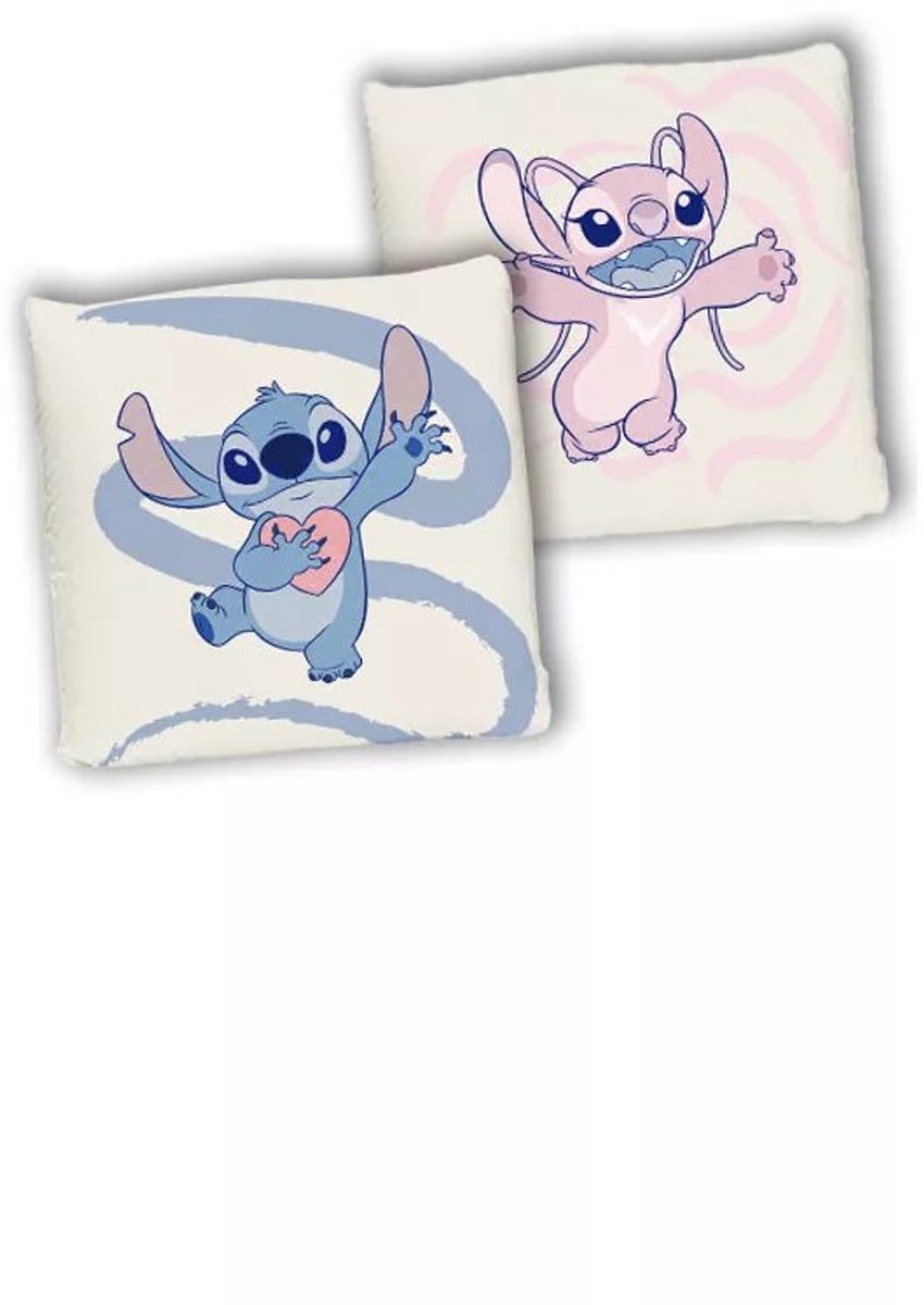 Lilo en Stitch sierkussen Lovers 40 x 40 cm Multi