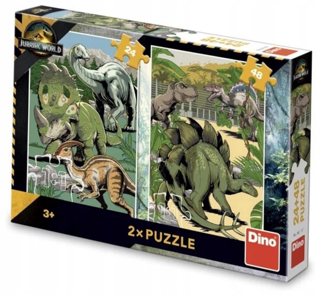 Jurassic World Puzzel 2-in-1: 24 & 48 Stukjes