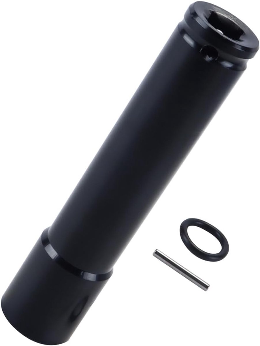 Diepte-impact dop met een diameter van 24 mm, 1/2" aandrijving, 32 mm lang, met leren ring en pin, ideaal voor professioneel gebruik en onderhoud