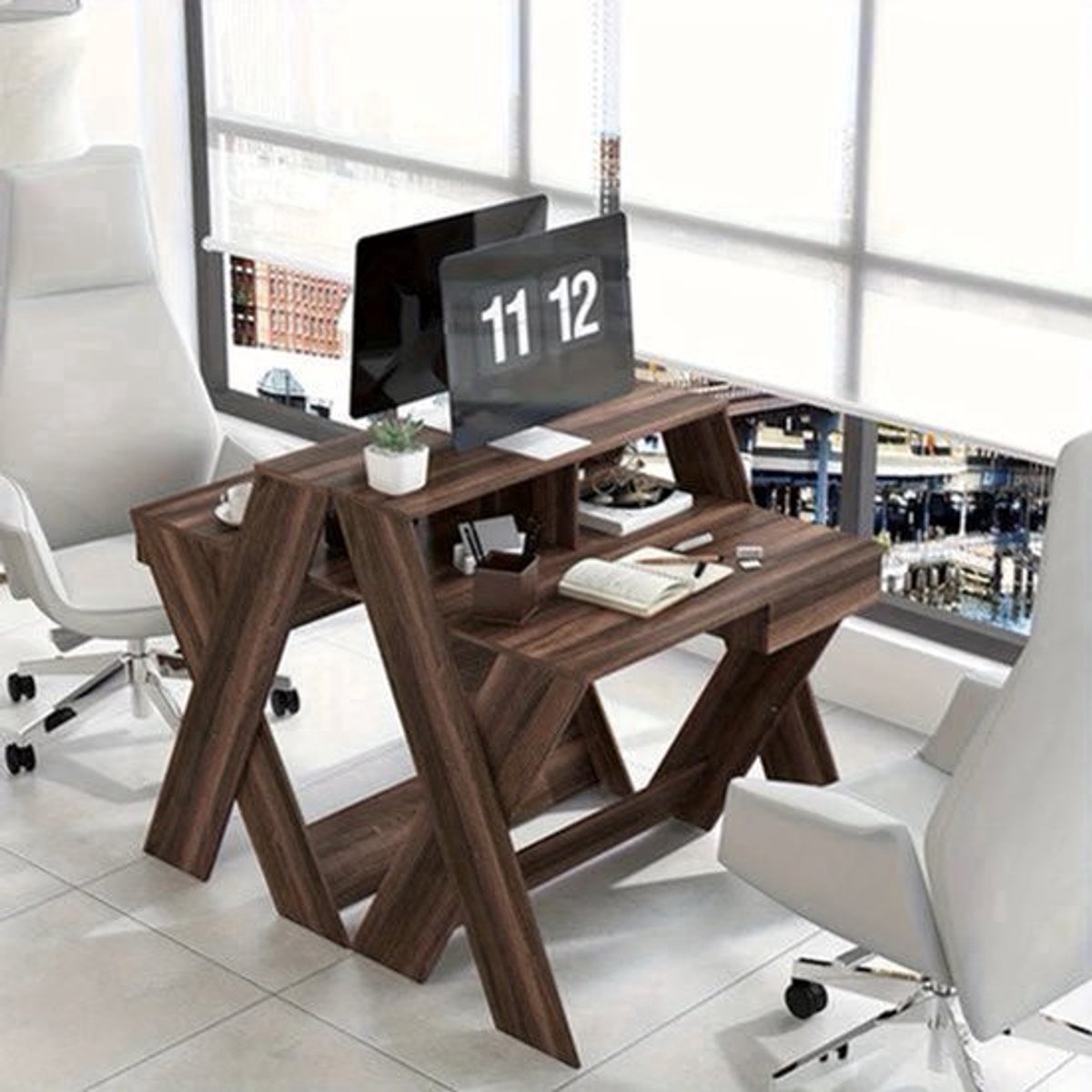 Opbergrek – Opbergkast – Stellingkast – Magazijnrek – Werkplaatsrek – 5 Planken – Robuust Metalen Frame Grijs