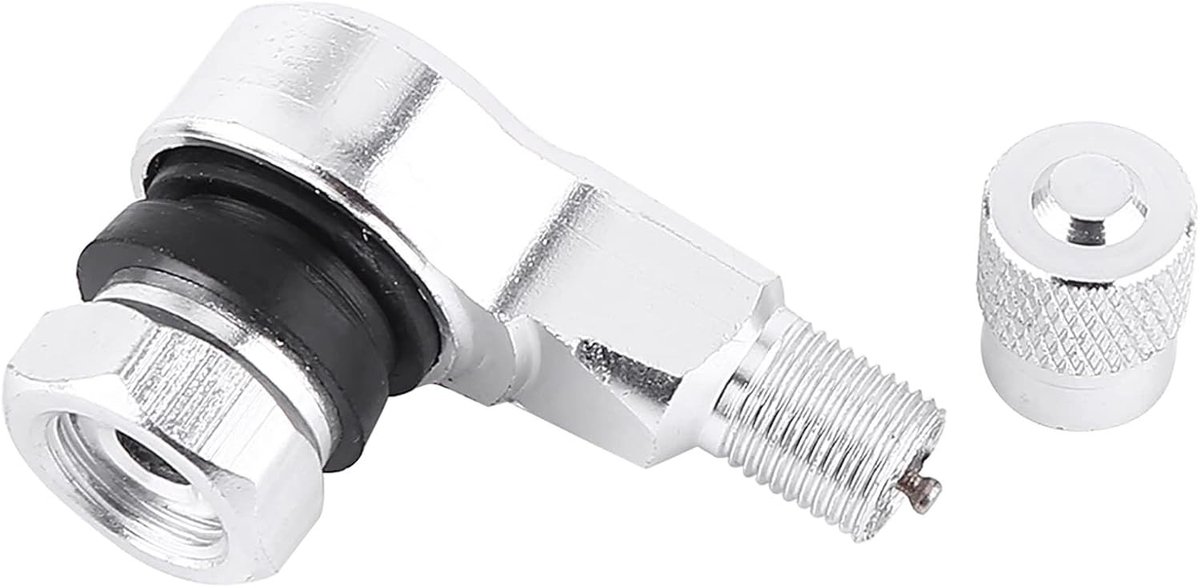Set van 2 Hoekige Ventieldoppen voor Auto, Motor en Fiets - Universele Ventilatieaccessoires voor Race en Verkeer