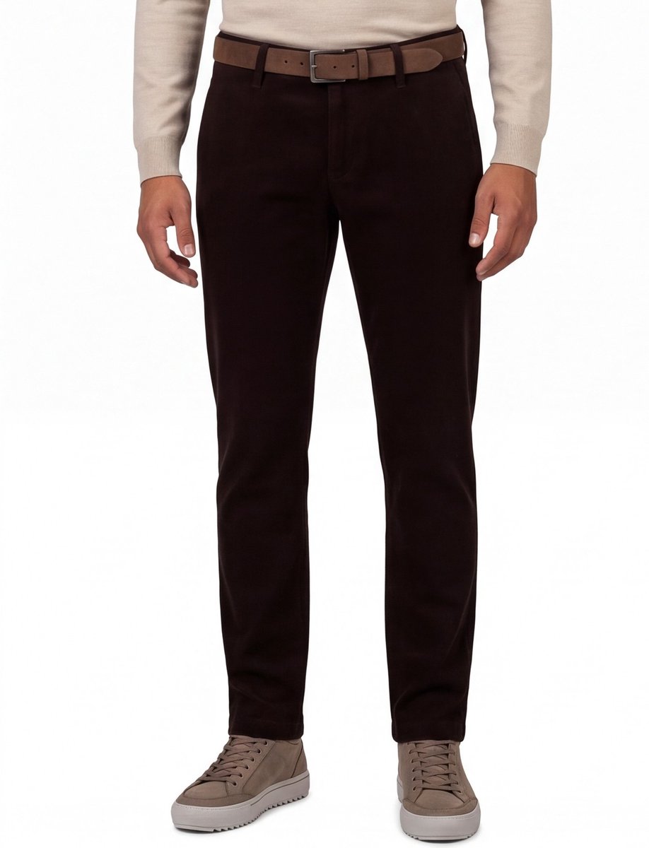 Alberto katoenen broek bruin