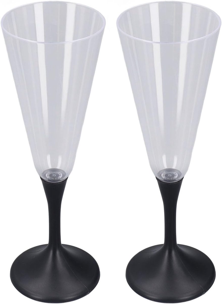 Lichtgevende Wijnglazen Set van 2 - LED Champagne Flutes voor Feesten, Bruiloften en Cadeaus - Kleurveranderende Drinkbekers met Batterij