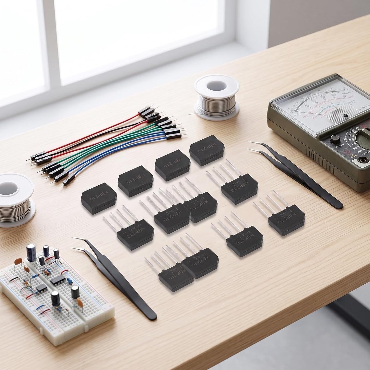 Kraftige Diodebrug 2A 1000V, Platbruggelijkrichter met Schottky Diodes, 10 Stuks Te Koop, Elektronica Accessoires, Stroomvoorziening