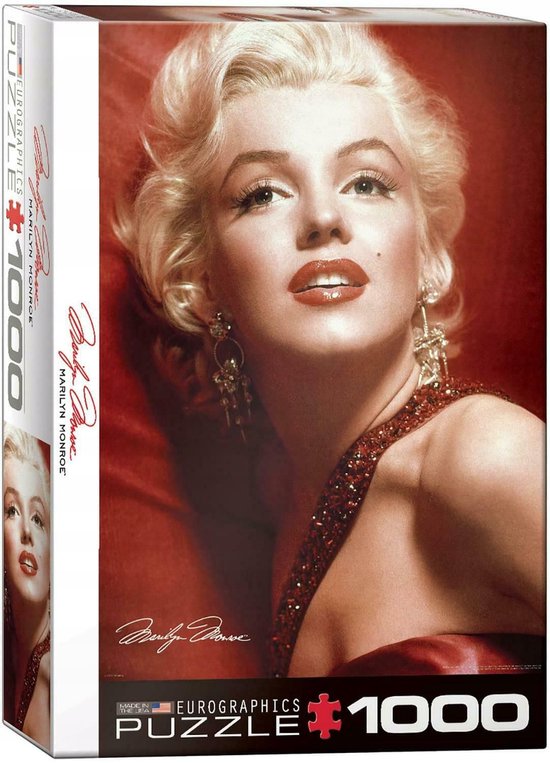Eurographics - Marilyn Monroe Red Portrait - 1000 stukjes 48×68cm (b×h) - Legpuzzel