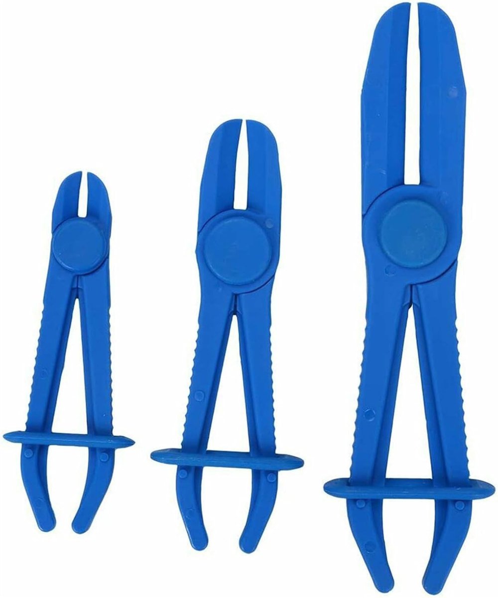 Set van 3 Slangklemmen en Tang voor Flexibele Slangen zoals Remslangen, Brandstofslangen en Koelslangen