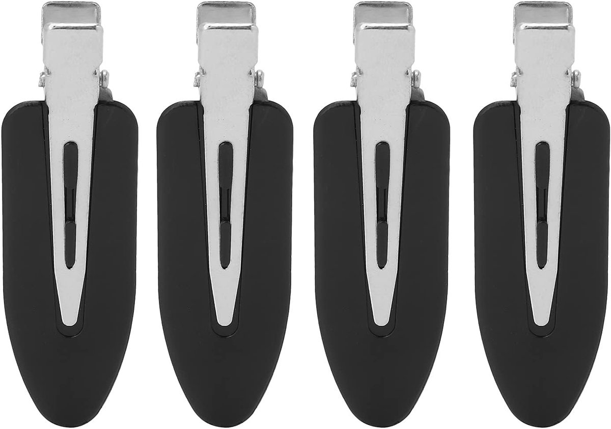 Haarclips zonder knik, 4-delige set voor make-up en haarstyling, ideaal voor salongebruik en dagelijks gebruik