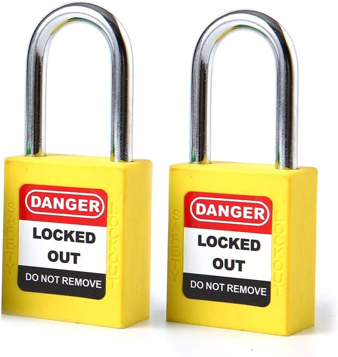 Lockout tagout set - Geel - 38 mm - Kunststof Veiligheidshangslot - Voor Industriële Veiligheid