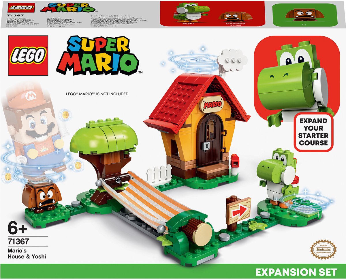 Bol.com LEGO Super Mario Uitbreidingsset: Mario's huis & Yoshi 71367 aanbieding