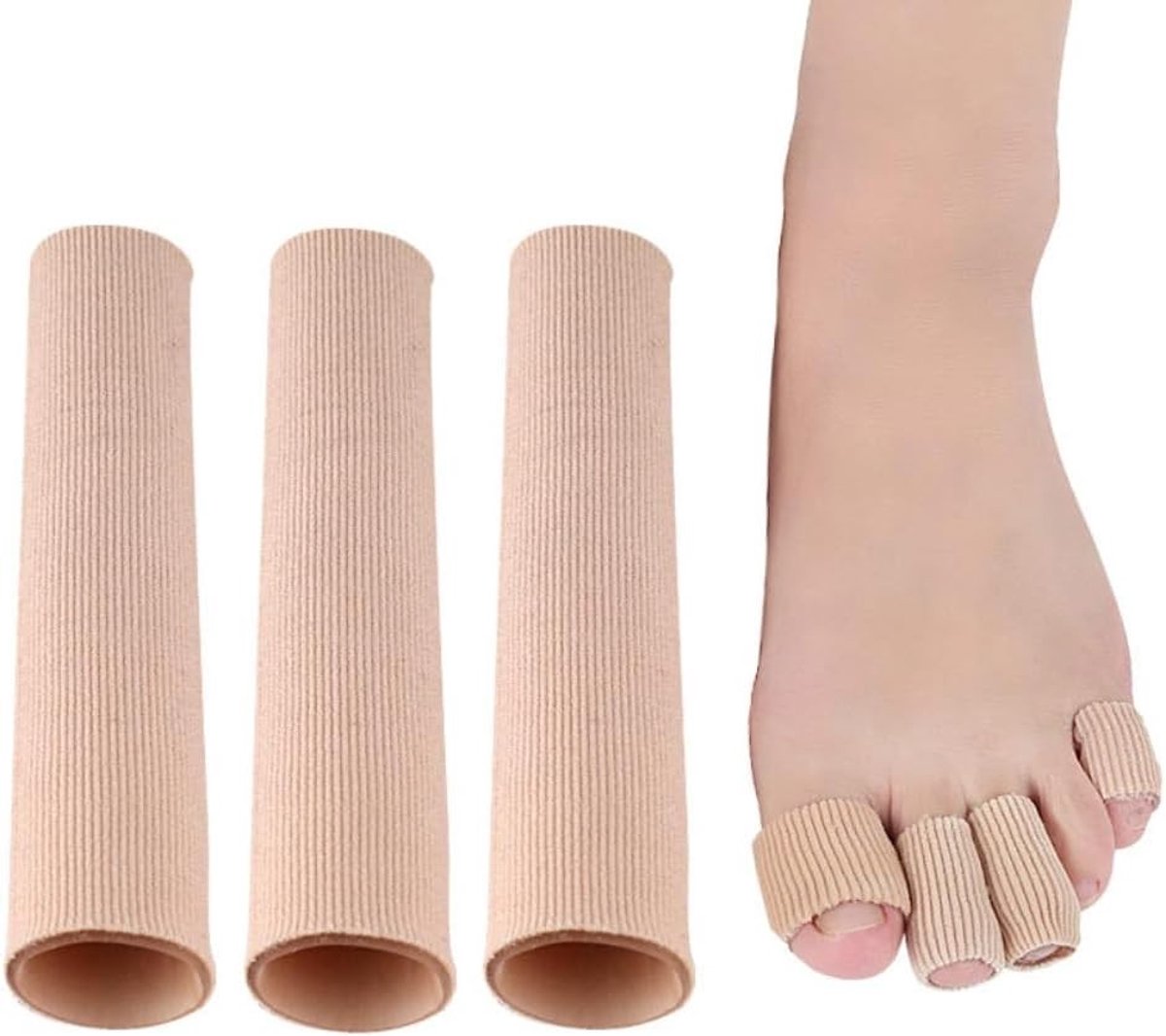 Zachte snijdbare teenkussens voor optimale teenbescherming tegen eelt en likdoorns, 5 stuks, 3,0 x 15 cm