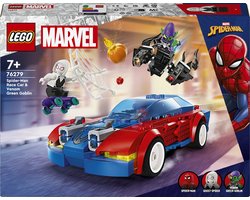 LEGO Marvel Spider-Man racewagen en Venom Green Goblin Bouwbare Spidey Speelgoed Set 76279