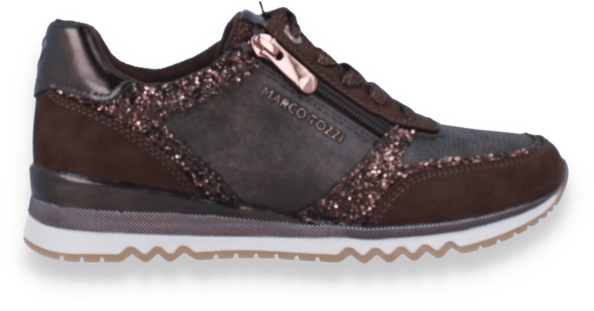 Marco Tozzi Dames Sneaker | Bruin | Maat: 38