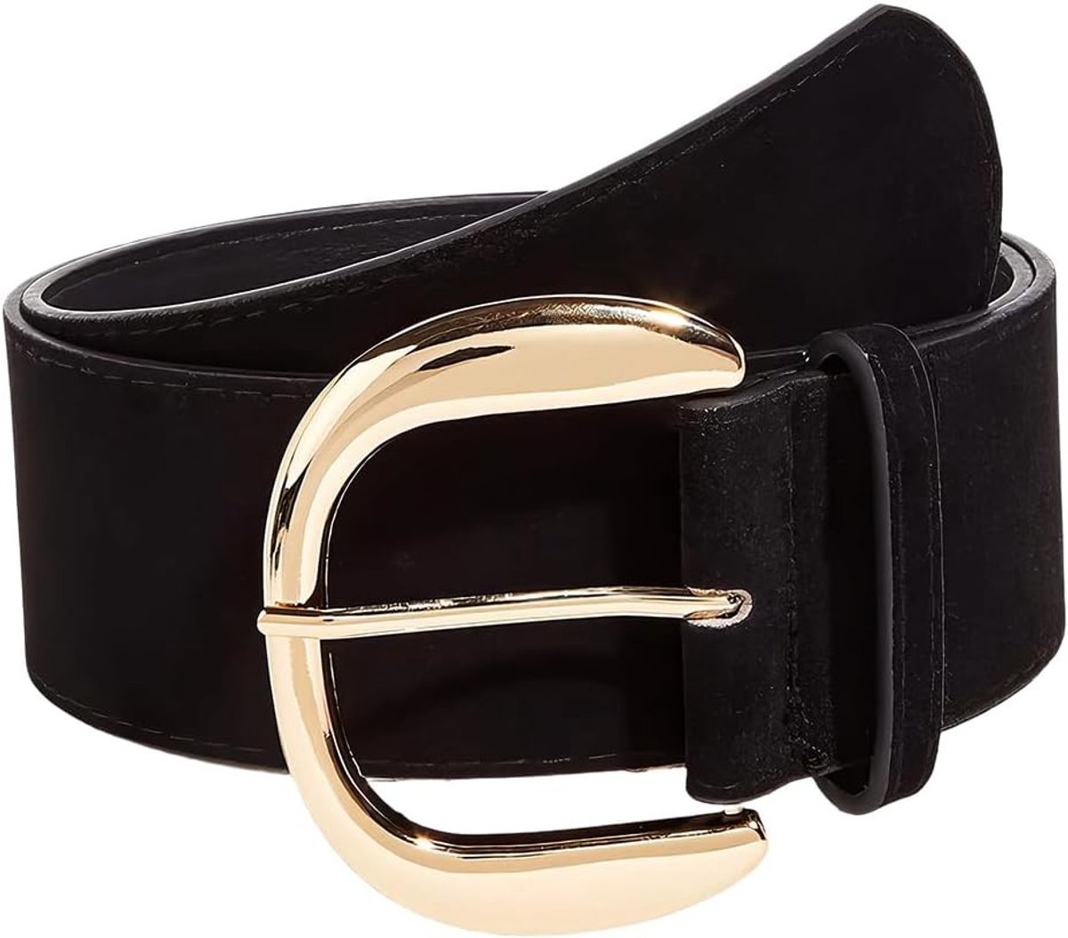Stijlvolle 5.5 cm Brede PU Leren Tailleband met Verstelbare Retro Sluiting voor Dames, Perfect voor Jeans en Jurken in Bruin