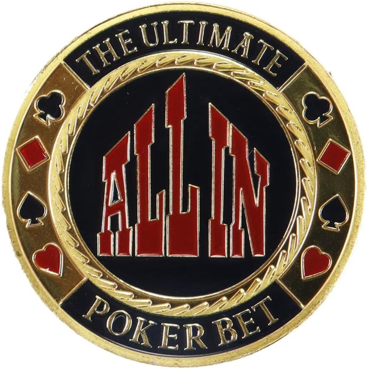 Poker Dealer Button van Metaal - Bescherming voor Pokerkaarten, Perfect als Cadeau voor Pokerliefhebbers