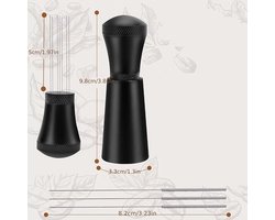 7-naalds espressodispenser, roernaald Geschikt voor koffiegruis, espressodispenser, espressodispenser, roernaald Geschikt voor espressogruis, naalddispenser, zwart