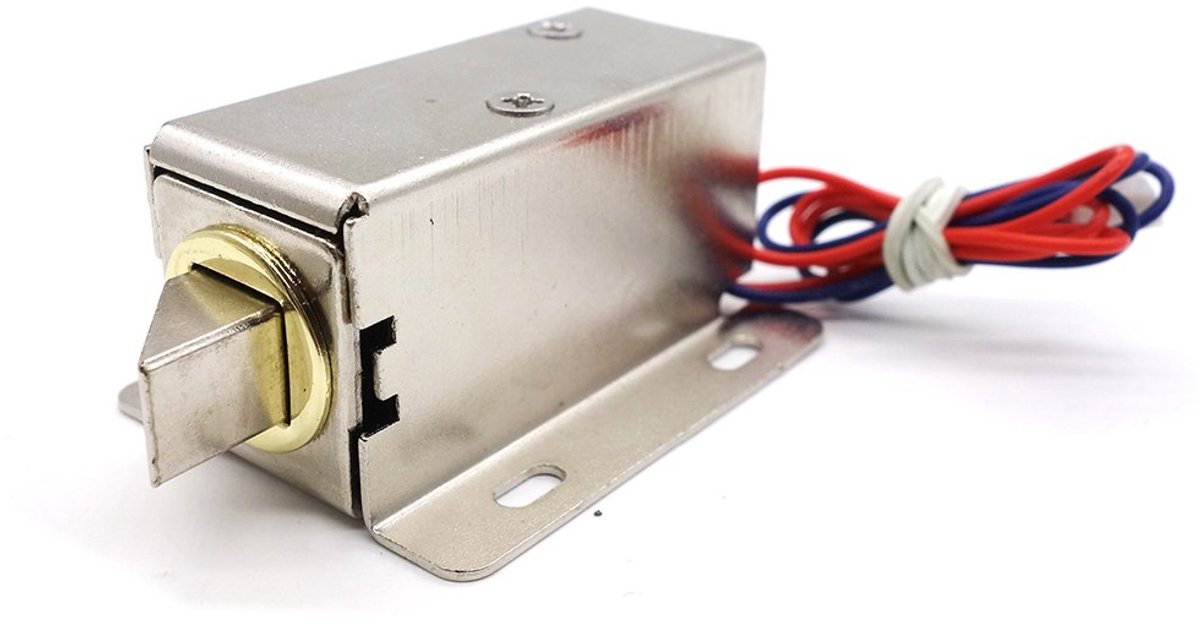 MoPei Elektronisch deurslot, 12 V gelijkstroom, elektrisch magneetslot voor toegangscontrole van de kast - ShopVlot