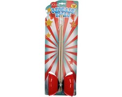 Diabolo Jongleer Set - Chinese Yoyo - Vaardigheden Oefenen - Soepel Lagersysteem - 18x12 cm - Rood