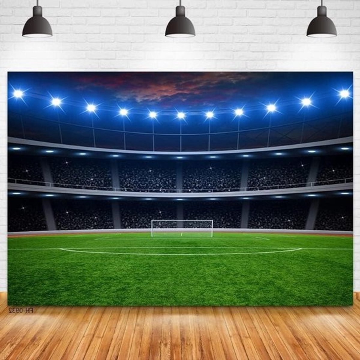 Fotografie Achtergrond - Decoratie Doek - Feest Decoratie - Naadloos Vinyl - 240x180cm - Voetbalveld