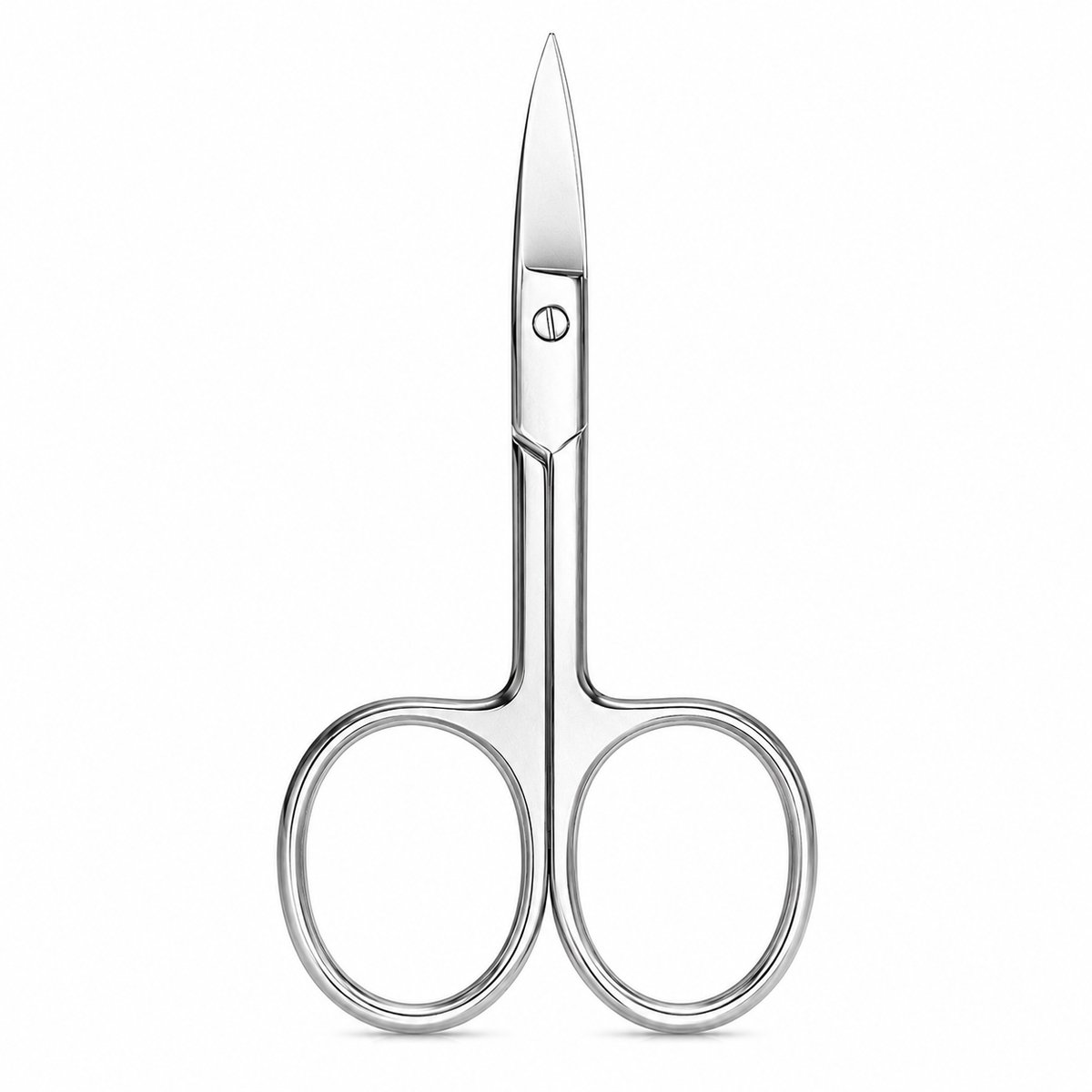 Christian Deluxe® Nagelschaar – Precisieschaartje voor Nagels, Wenkbrauwen & Neushaar – Gebogen Snijvlak – RVS – 9,2 cm