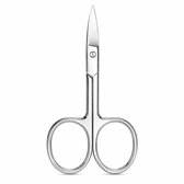 Christian Deluxe® Nagelschaar – Precisieschaartje voor Nagels, Wenkbrauwen & Neushaar – Gebogen Snijvlak – RVS – 9,2 cm