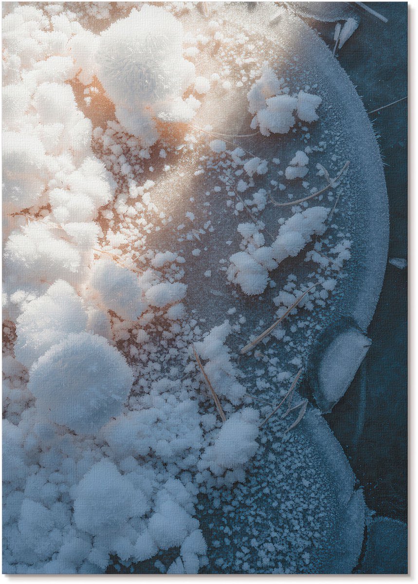 Tulup Canvas Poster Polycanvas - Winterklimaat, Fotografie - A4 - Wit Poster - Rechthoek - Decoratieve poster - Woonkamer, Slaapkamer, Kantoor - Modern