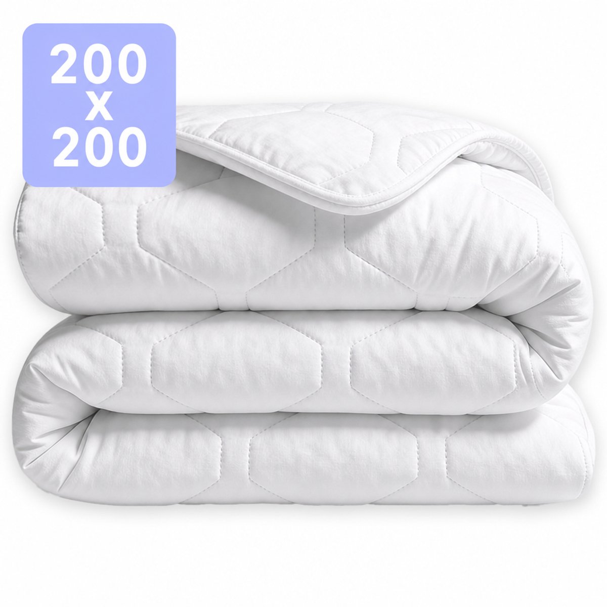 Zydante® Eazzzy Dekbed Satijn 200x200cm - Snow White