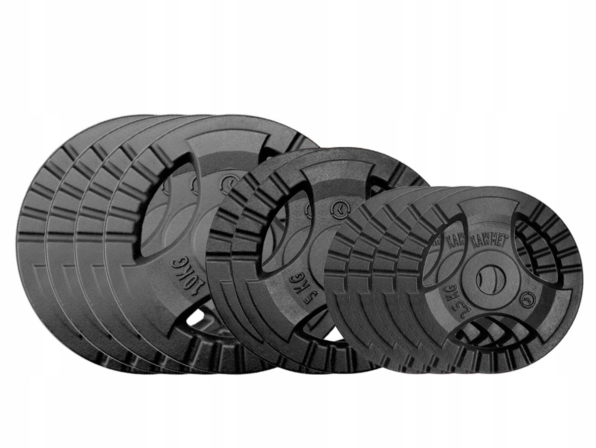 Gietijzeren houderplatenset 60 kg - 28,5 mm - Tri-Grip