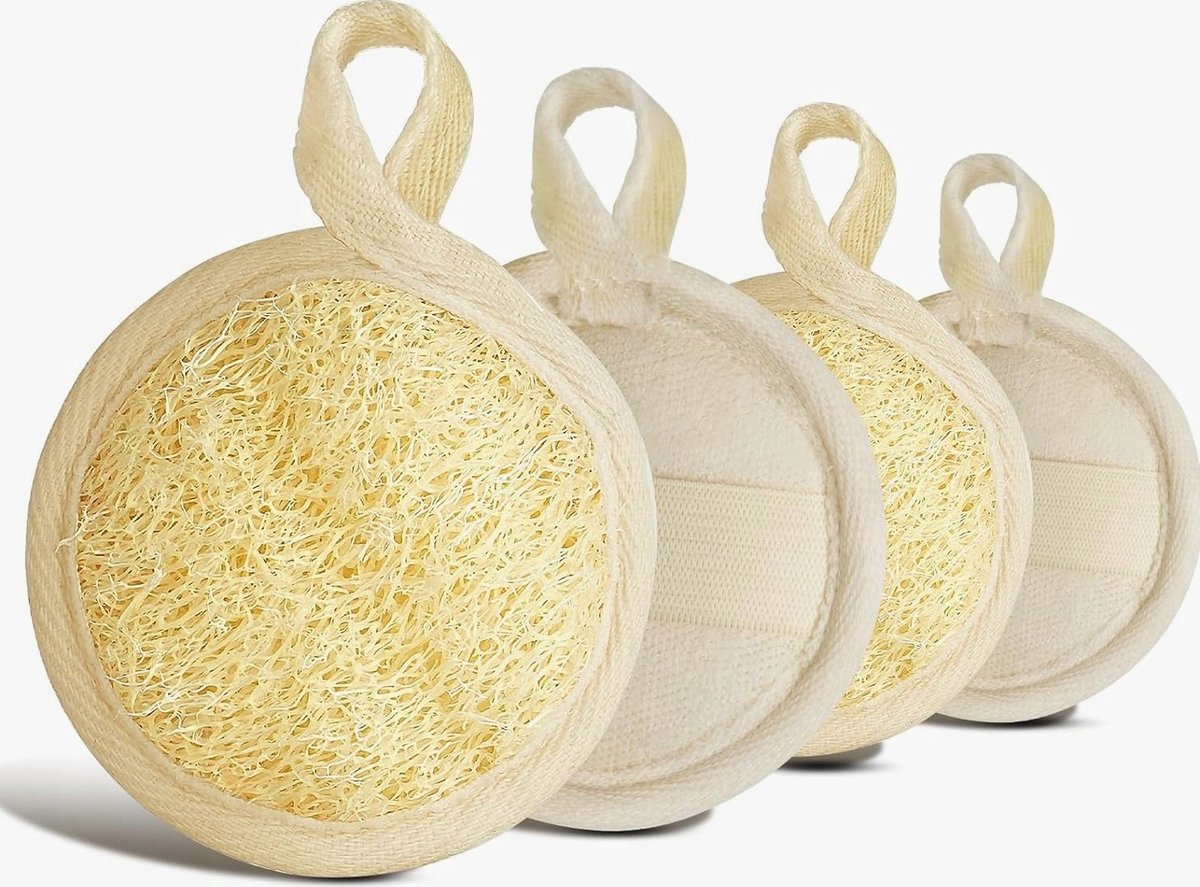 Natuurlijke Gezichtsreinigingssponsjes - 4 Stuks voor Peeling & Reiniging